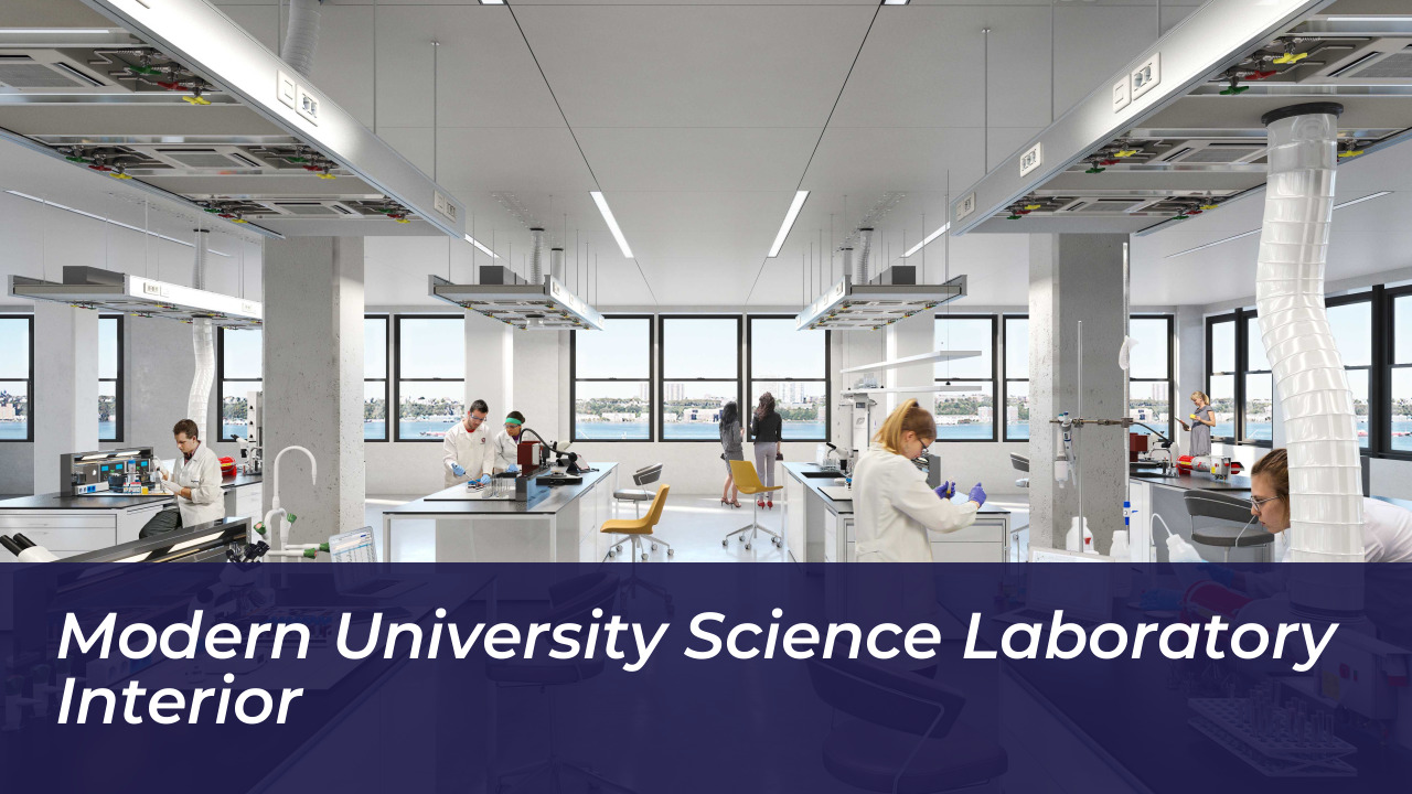 Tom Bateman Stars in The Love Hypothesis Adaptation 5 Modern University Science Laboratory Interior