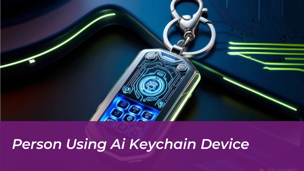 Meta Unveils Muse AI Charm Keychain Device at Connect 5 Person Using AI Keychain Device