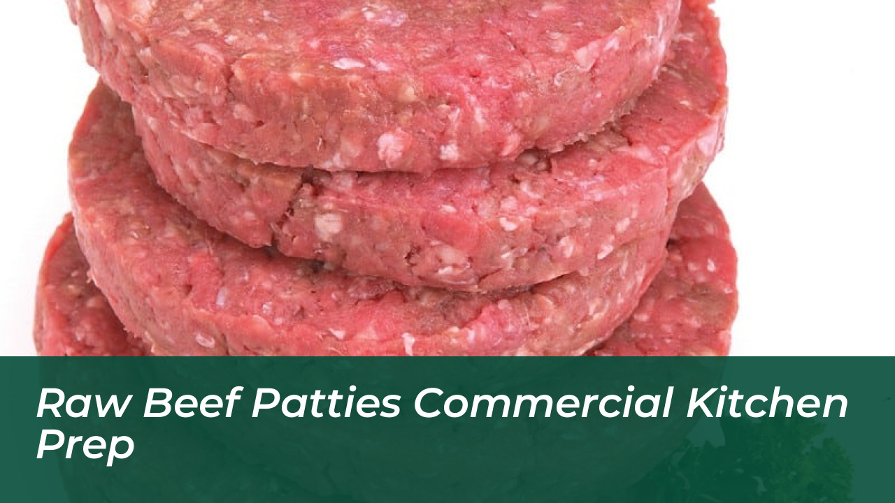 McDonalds Warns Sticky Inflation Will Weigh On Restaurants 6 Raw Beef Patties Commercial Kitchen Prep