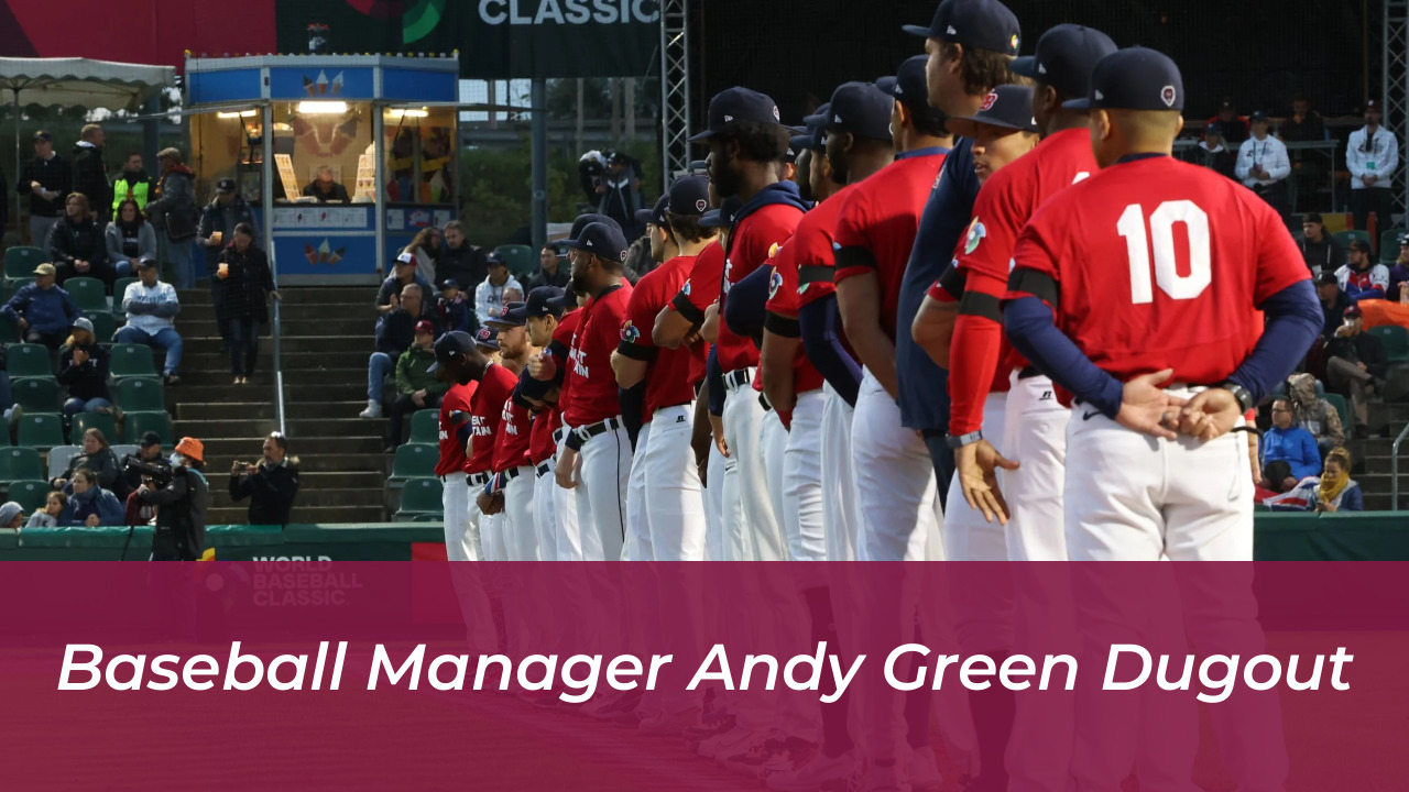 Baseball Manager Andy Green Dugout