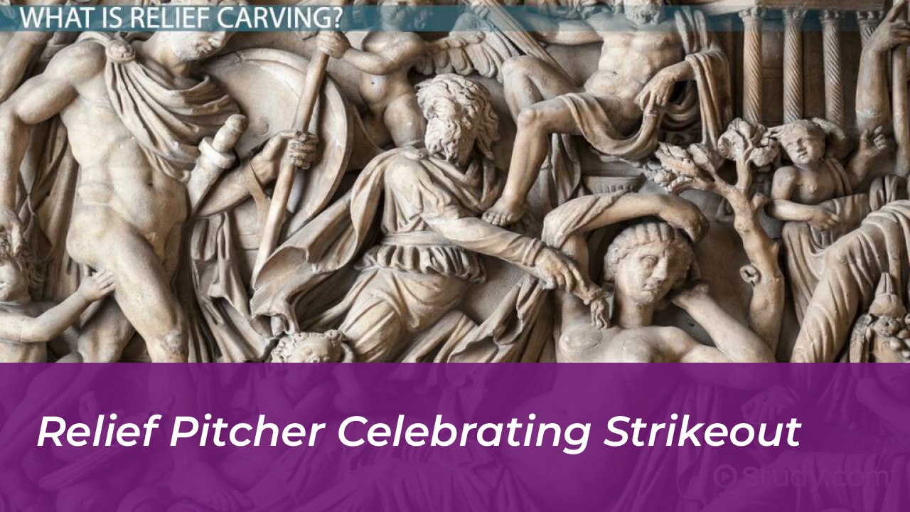 Relief Pitcher Celebrating Strikeout