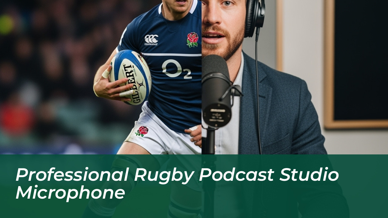 Professional Rugby Podcast Studio Microphone