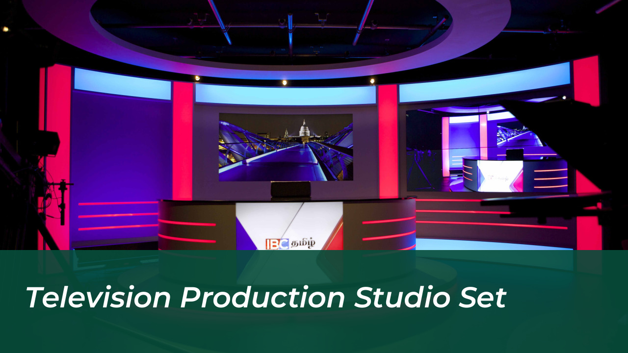 Television Production Studio Set