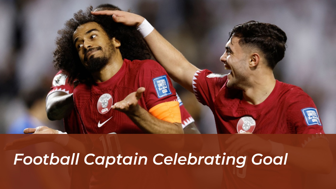 Football Captain Celebrating Goal