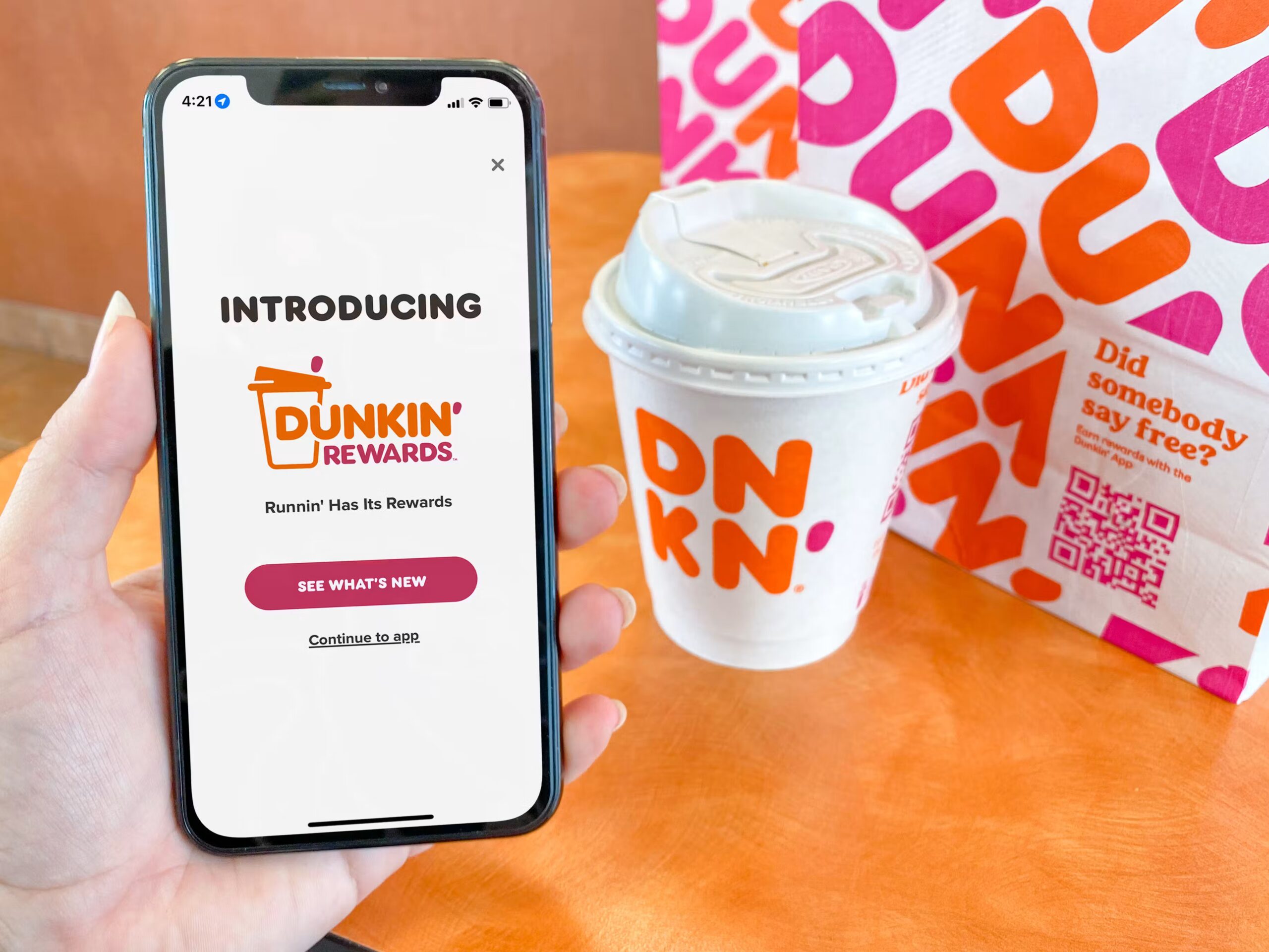 Dunkin Free Coffee Promo Code: How to Claim Your Drink 4 Smartphone Displaying Dunkin Mobile App Offer
