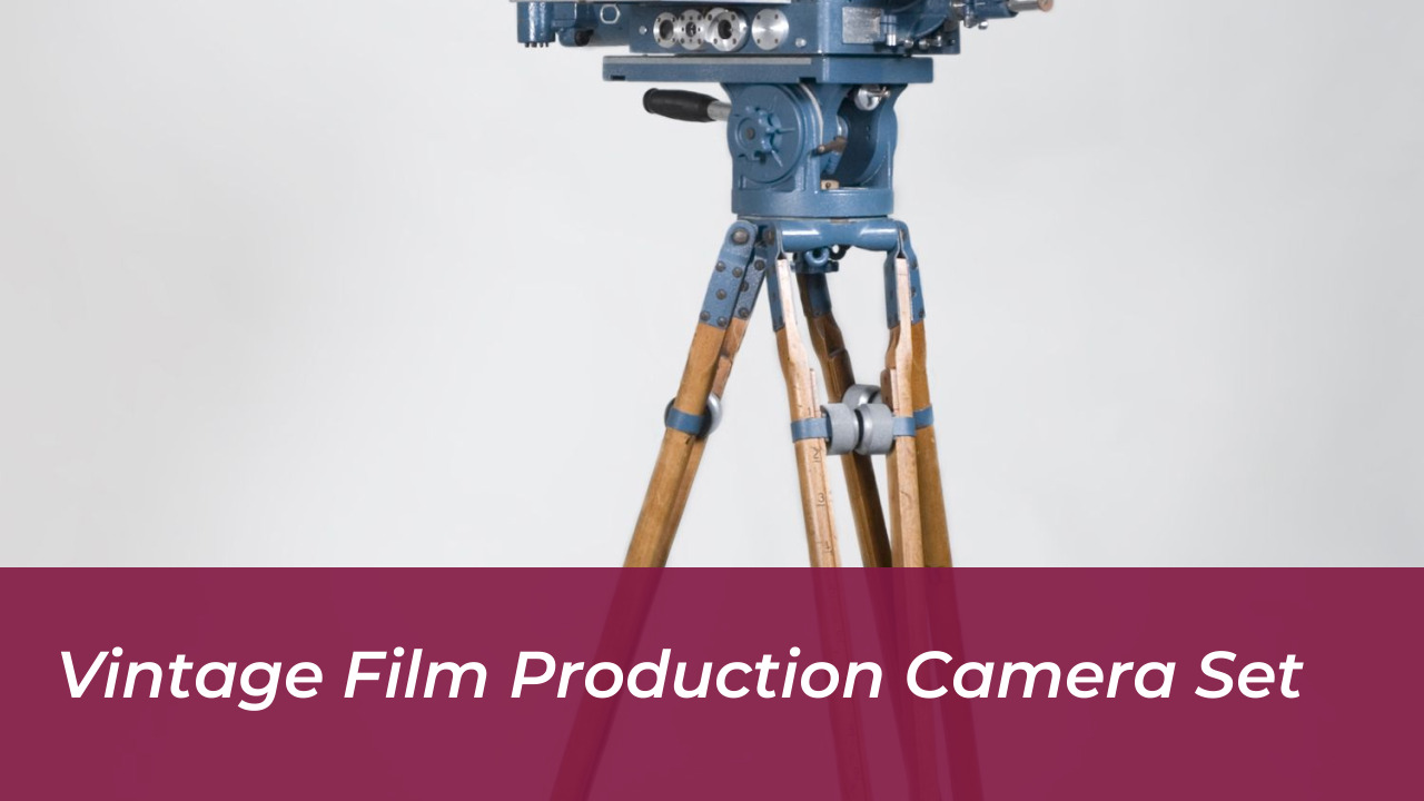 Vintage film production camera set