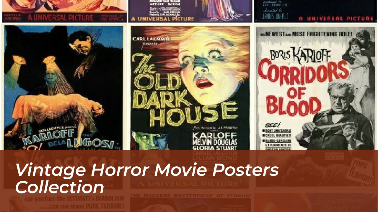 Vintage Horror Movie Posters Collection
