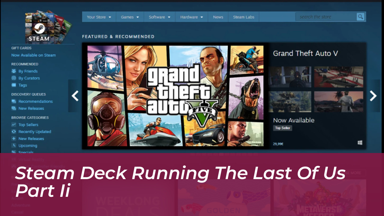 The Last of Us Part II PC Steam Sale: 33% Off & Performance Guide 3 Steam Deck Running The Last of Us Part II