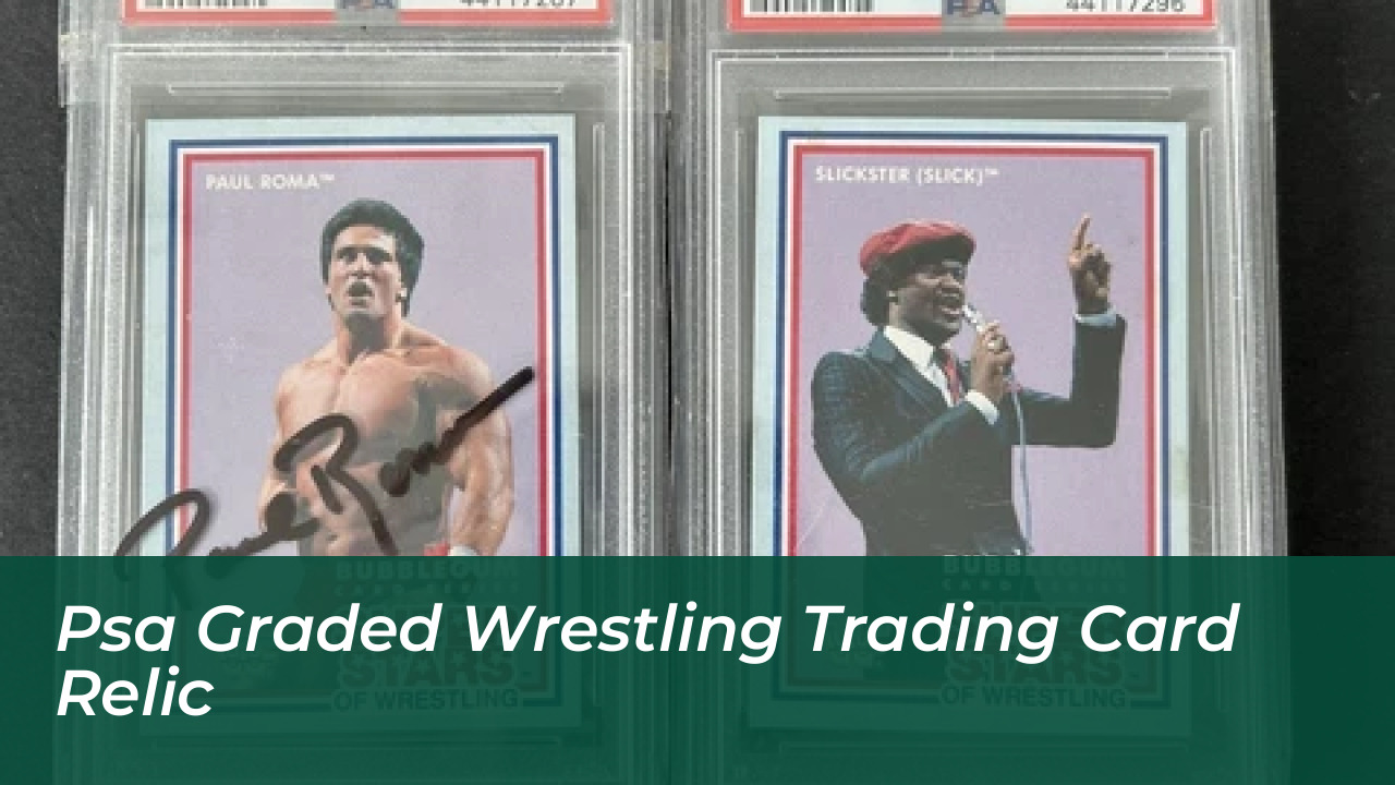 PSA Graded Wrestling Trading Card Relic
